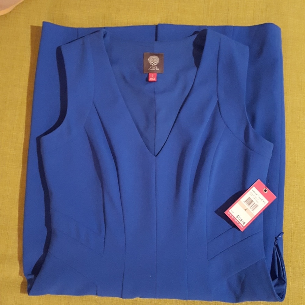 NWT Vince Camuto Cobalt Blue Dress 2 - Picture 6 of 7